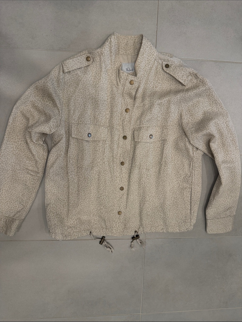 Rails Beige Leopard Utility Jacket
